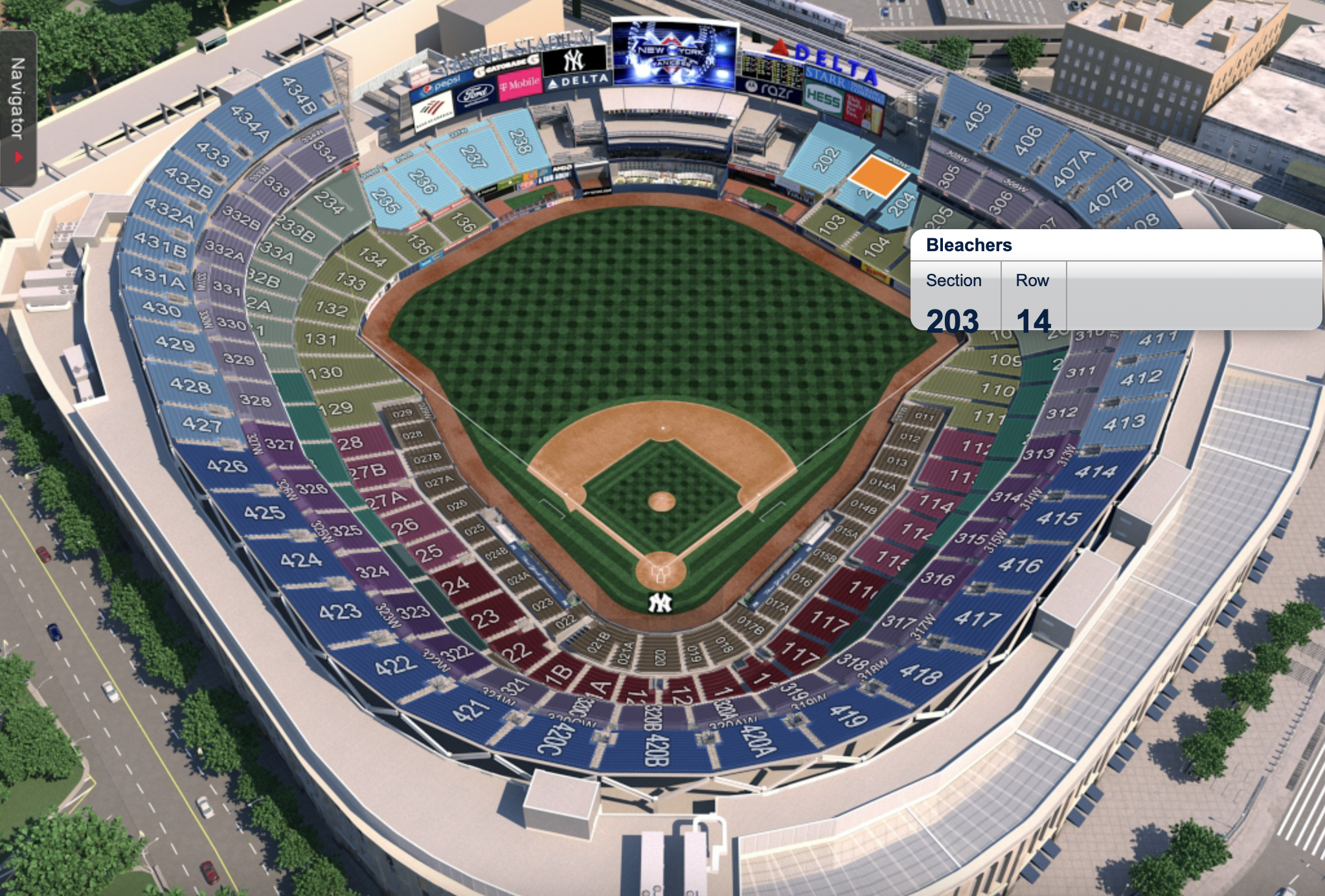 Yankee Stadium Tickets - Yankee Stadium Information - Yankee Stadium  Seating Chart